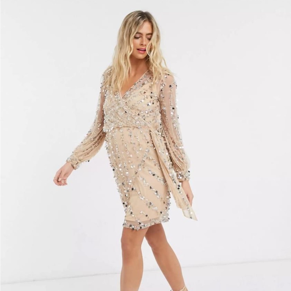 Sequin maternity dress